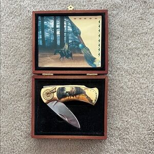 Gold and Silver Folding Knife